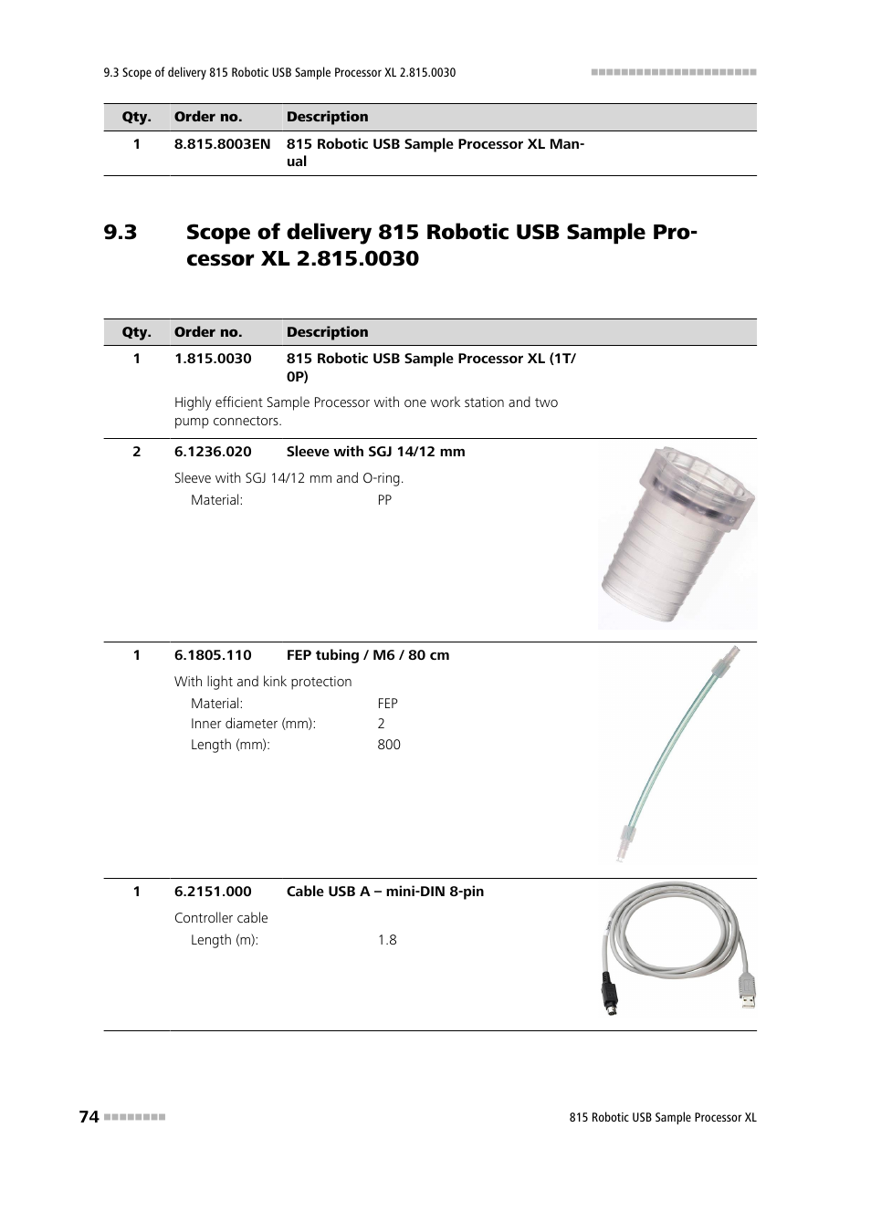 Metrohm 815 Robotic USB Sample Processor XL User Manual | Page 82 / 113