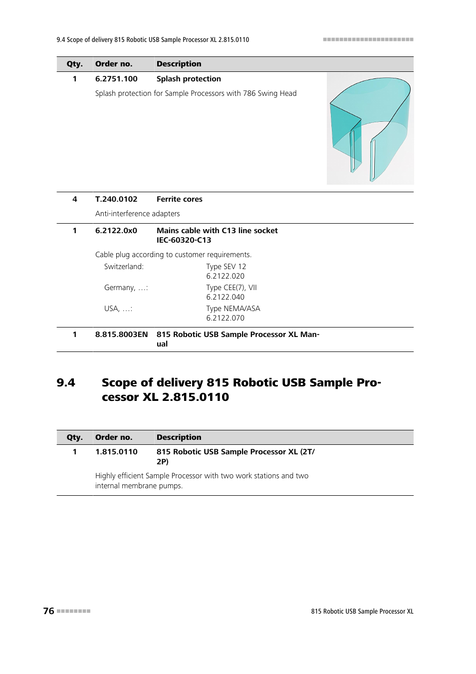 Metrohm 815 Robotic USB Sample Processor XL User Manual | Page 84 / 113