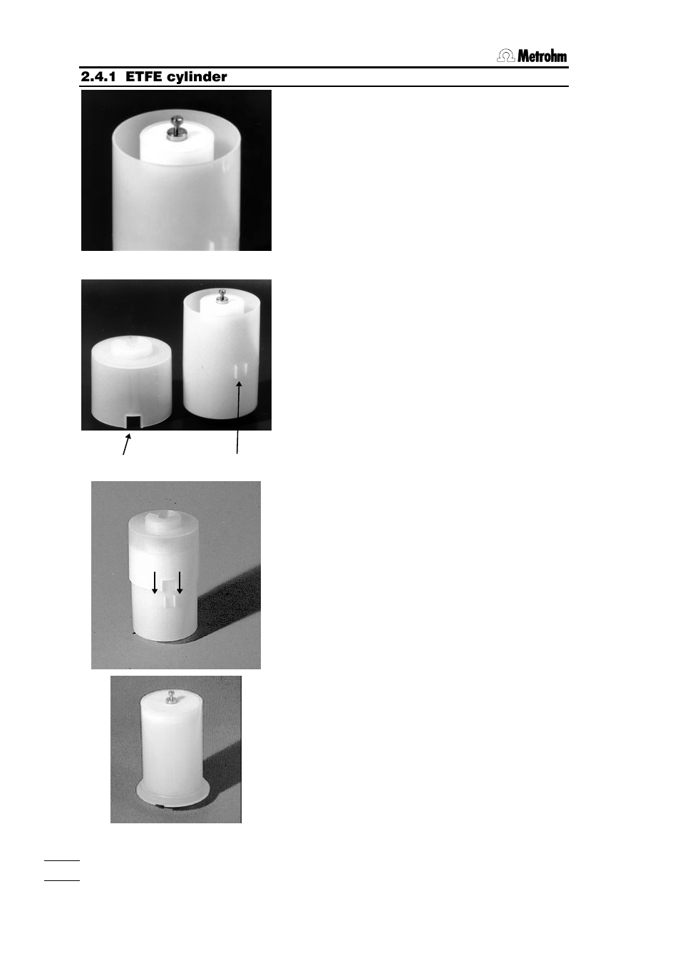 1 etfe cylinder | Metrohm 700 Dosino User Manual | Page 26 / 55