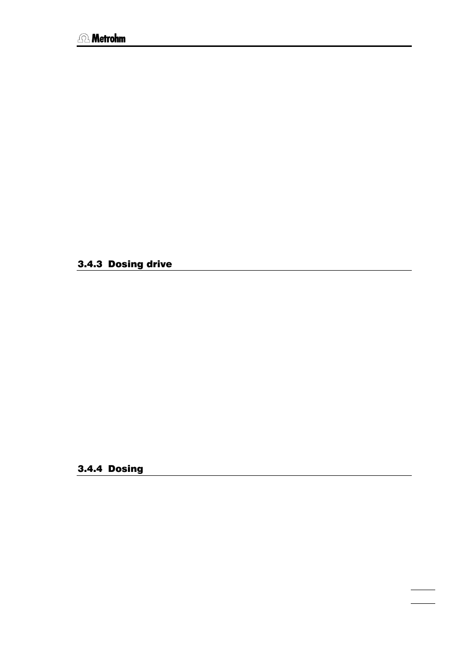 3 dosing drive, 4 dosing | Metrohm 700 Dosino User Manual | Page 41 / 55