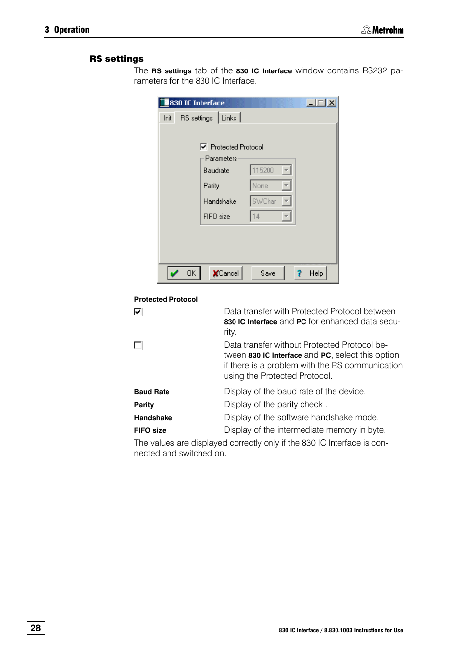 Metrohm 830 IC Interface User Manual | Page 34 / 51