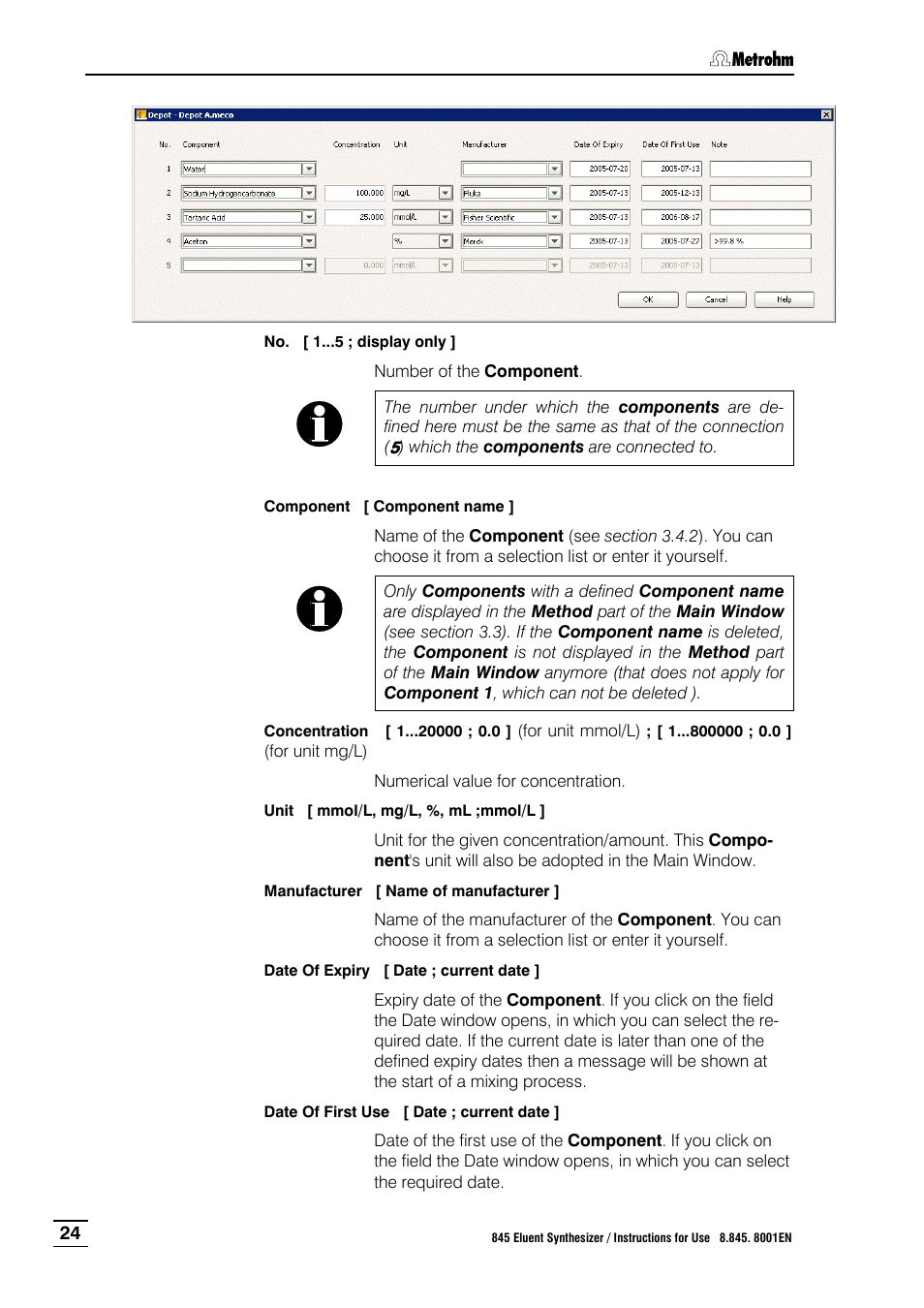 Metrohm 845 Eluent Synthesizer User Manual | Page 30 / 73