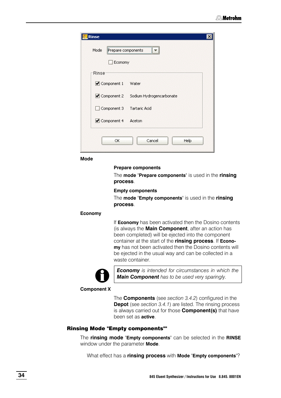 Metrohm 845 Eluent Synthesizer User Manual | Page 40 / 73