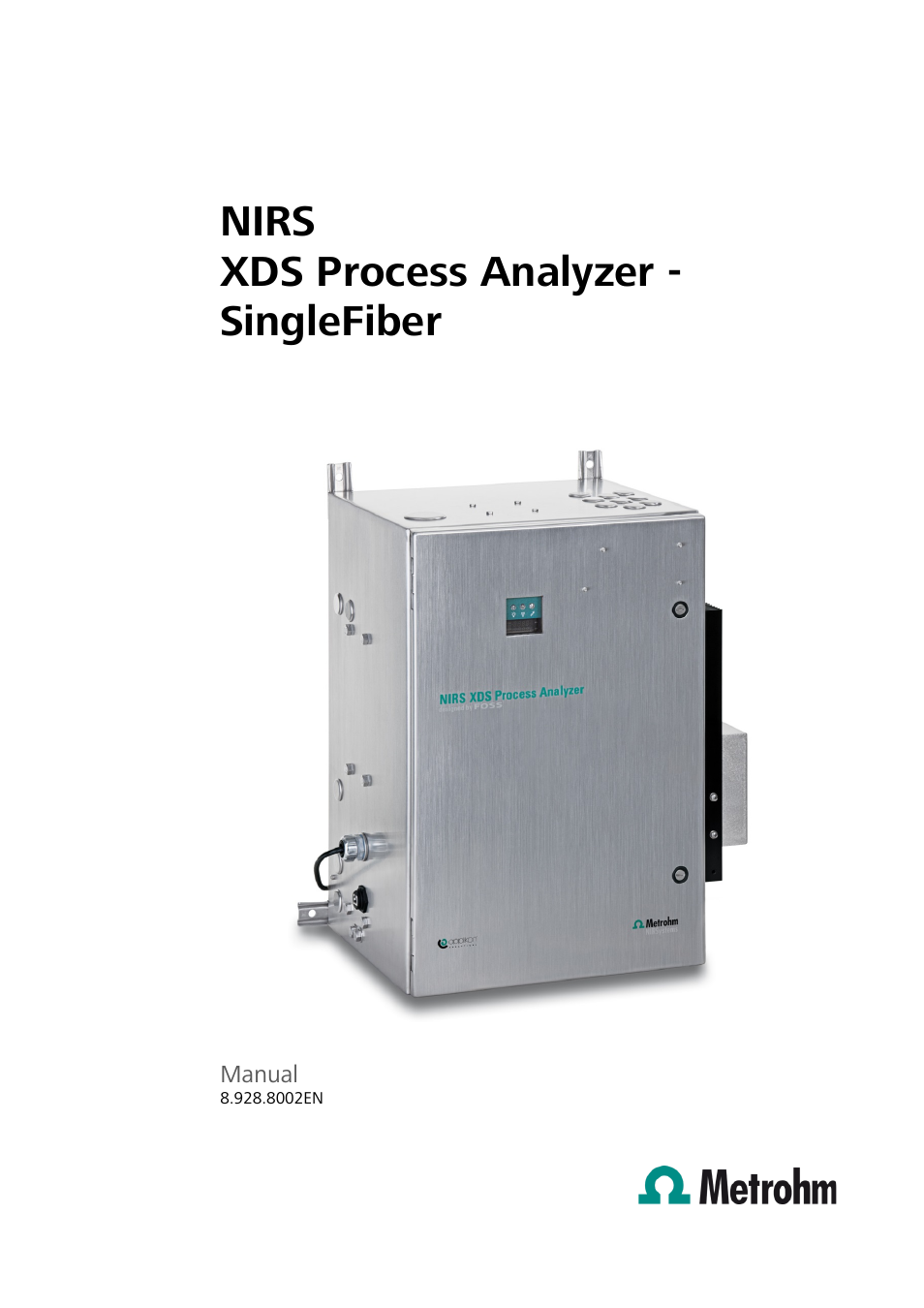 Metrohm NIRS XDS Process Analyzer – SingleFiber User Manual | 91 pages