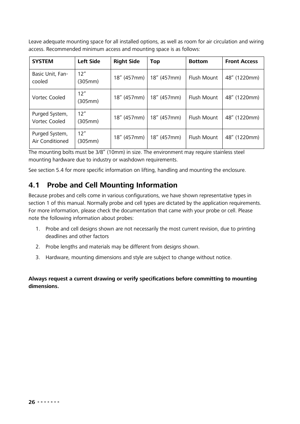 1 probe and cell mounting information, Probe and cell mounting information | Metrohm NIRS XDS Process Analyzer – SingleFiber User Manual | Page 28 / 91