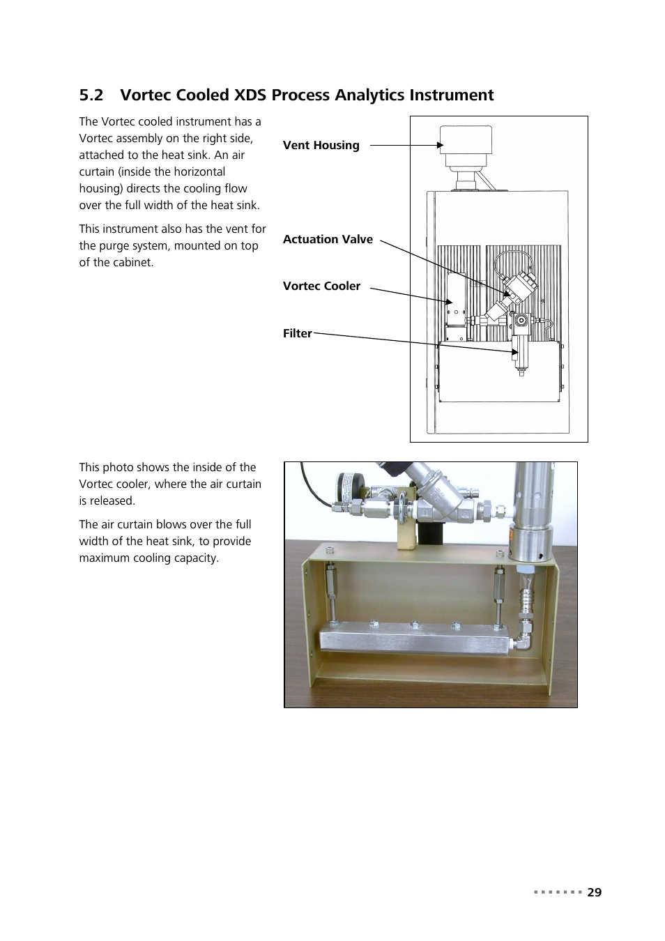 2 vortec cooled xds process analytics instrument, Vortec cooled xds process analytics instrument | Metrohm NIRS XDS Process Analyzer – SingleFiber User Manual | Page 31 / 91