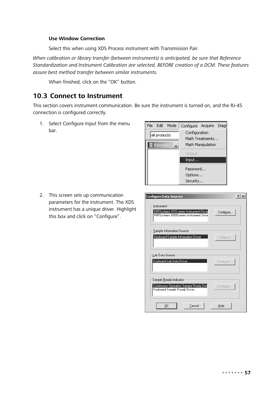 3 connect to instrument, Connect to instrument | Metrohm NIRS XDS Process Analyzer – SingleFiber User Manual | Page 59 / 91