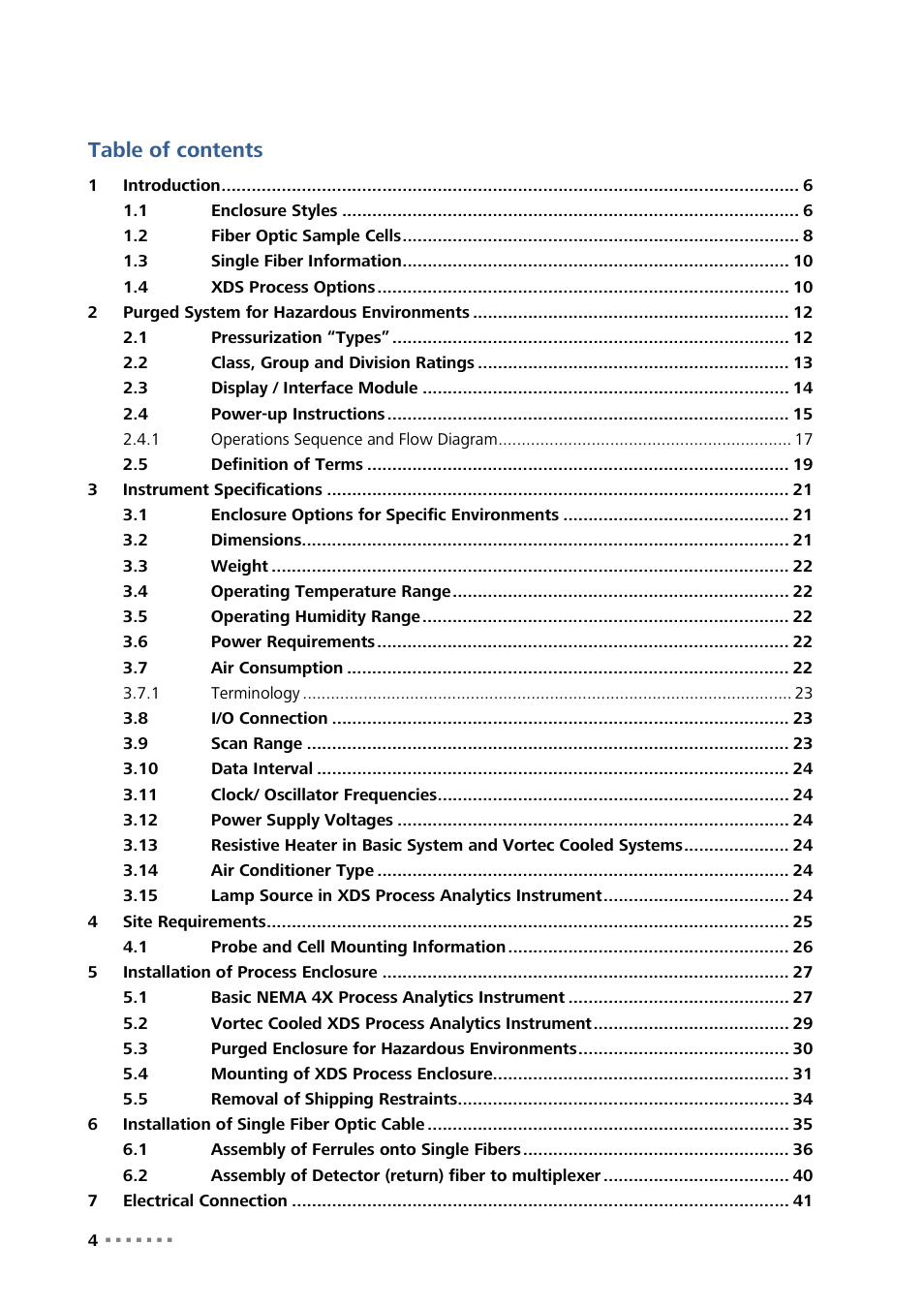 Metrohm NIRS XDS Process Analyzer – SingleFiber User Manual | Page 6 / 91