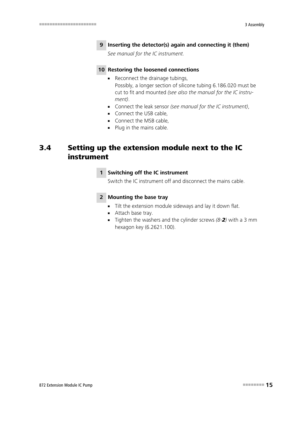 Metrohm 872 Extension Module IC Pump User Manual | Page 23 / 79