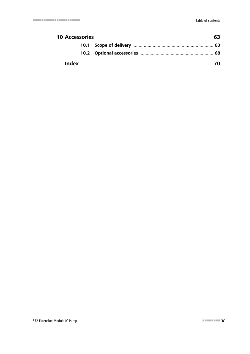 Metrohm 872 Extension Module IC Pump User Manual | Page 7 / 79