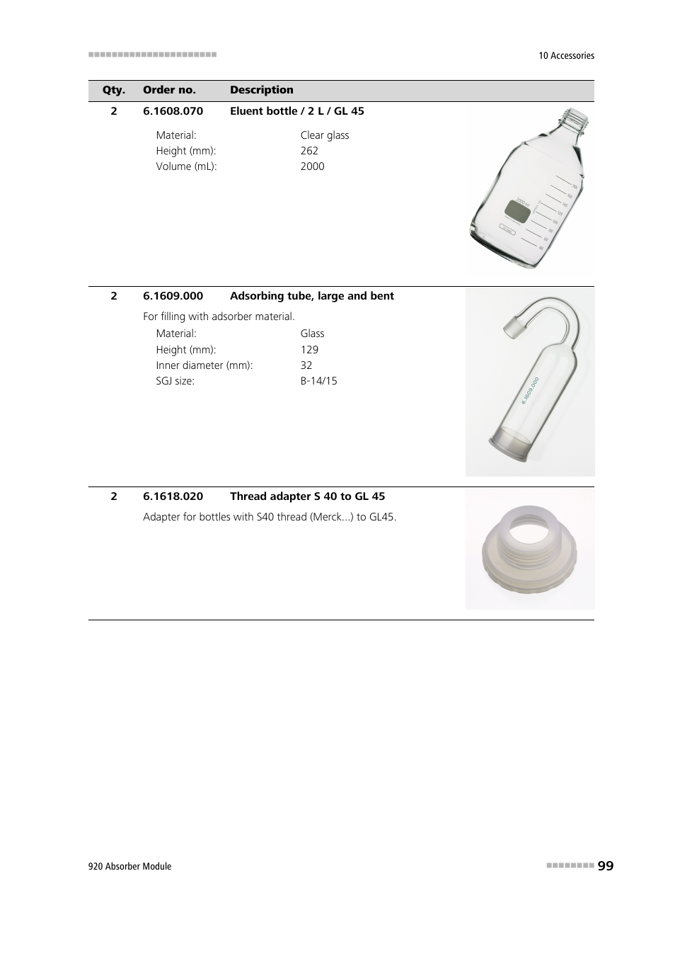 Metrohm 920 Absorber Module User Manual | Page 107 / 112