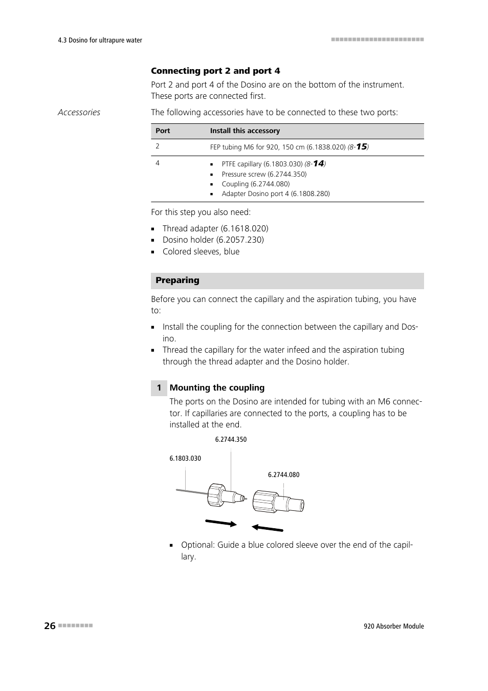 Metrohm 920 Absorber Module User Manual | Page 34 / 112