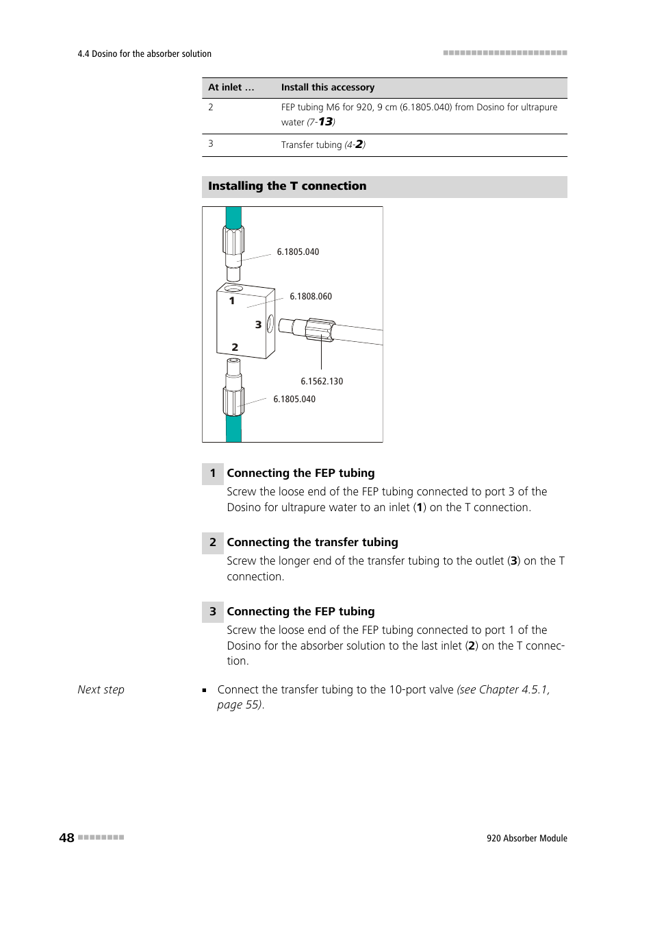 Metrohm 920 Absorber Module User Manual | Page 56 / 112