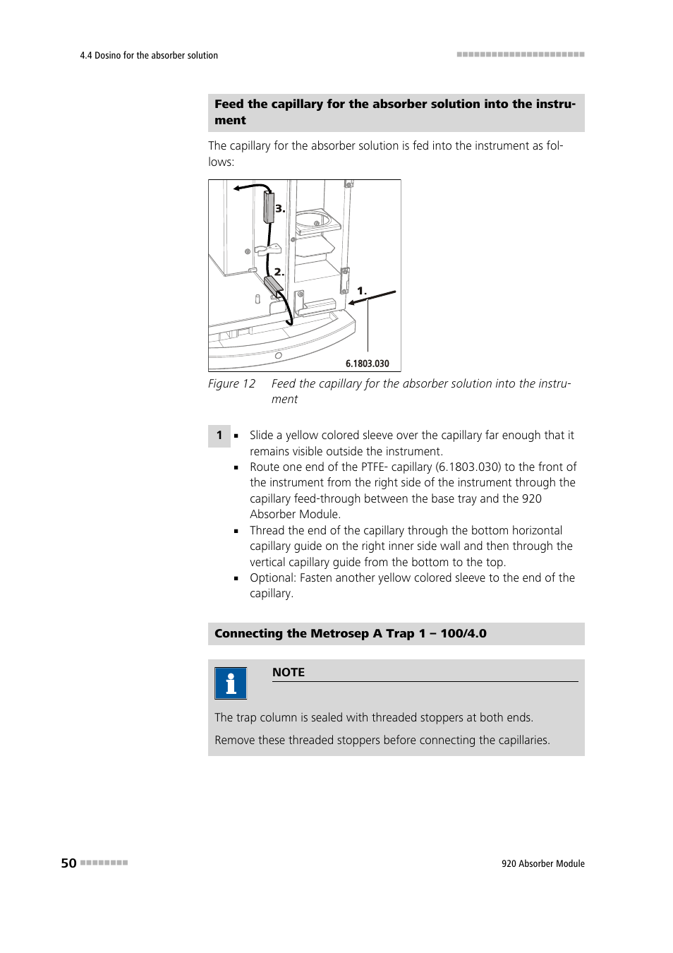 Figure 12 | Metrohm 920 Absorber Module User Manual | Page 58 / 112