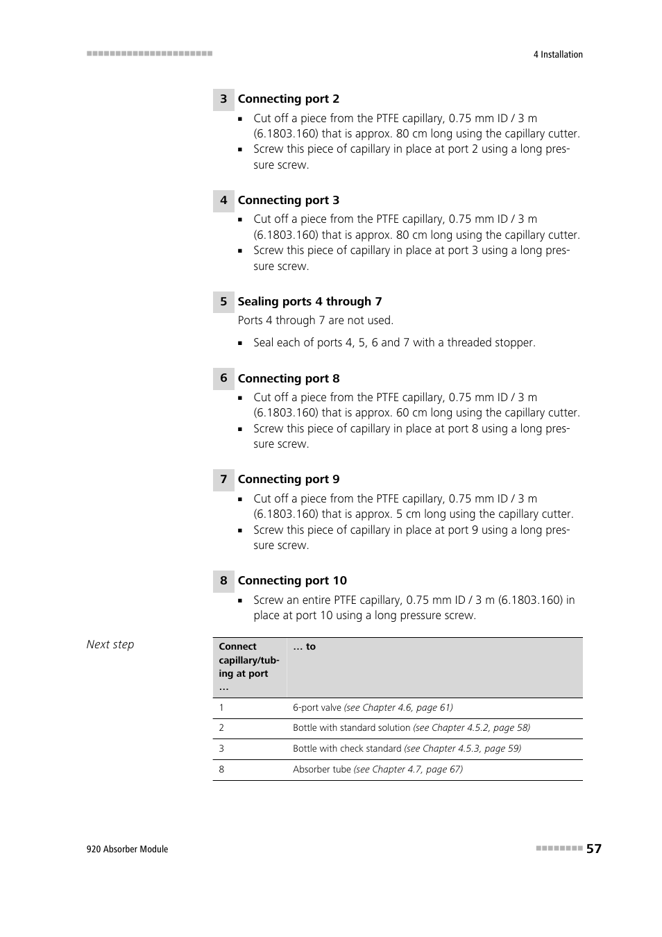 Metrohm 920 Absorber Module User Manual | Page 65 / 112