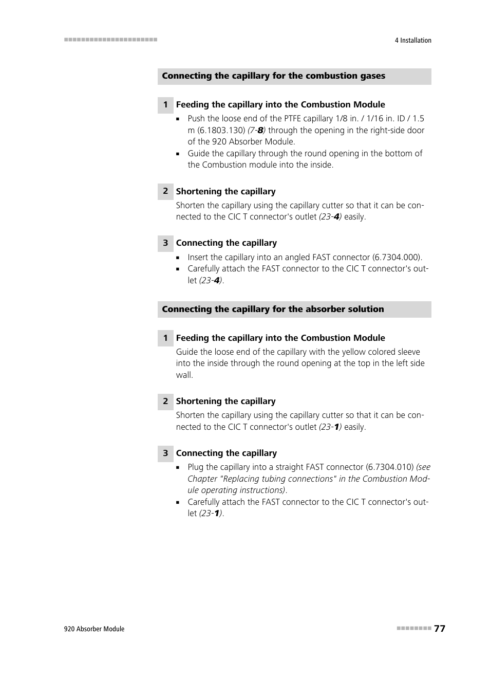 Metrohm 920 Absorber Module User Manual | Page 85 / 112