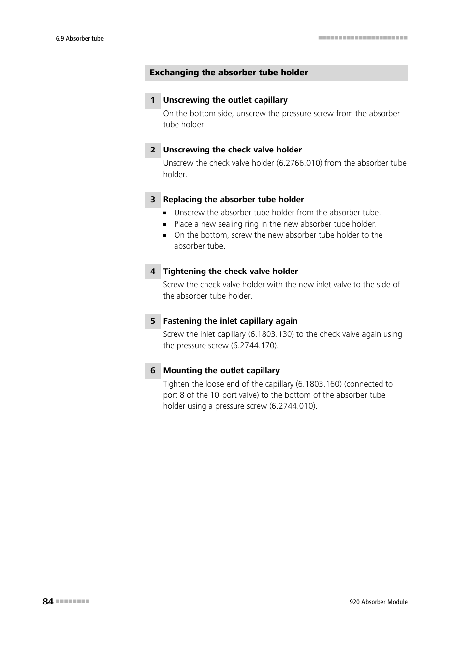 Metrohm 920 Absorber Module User Manual | Page 92 / 112