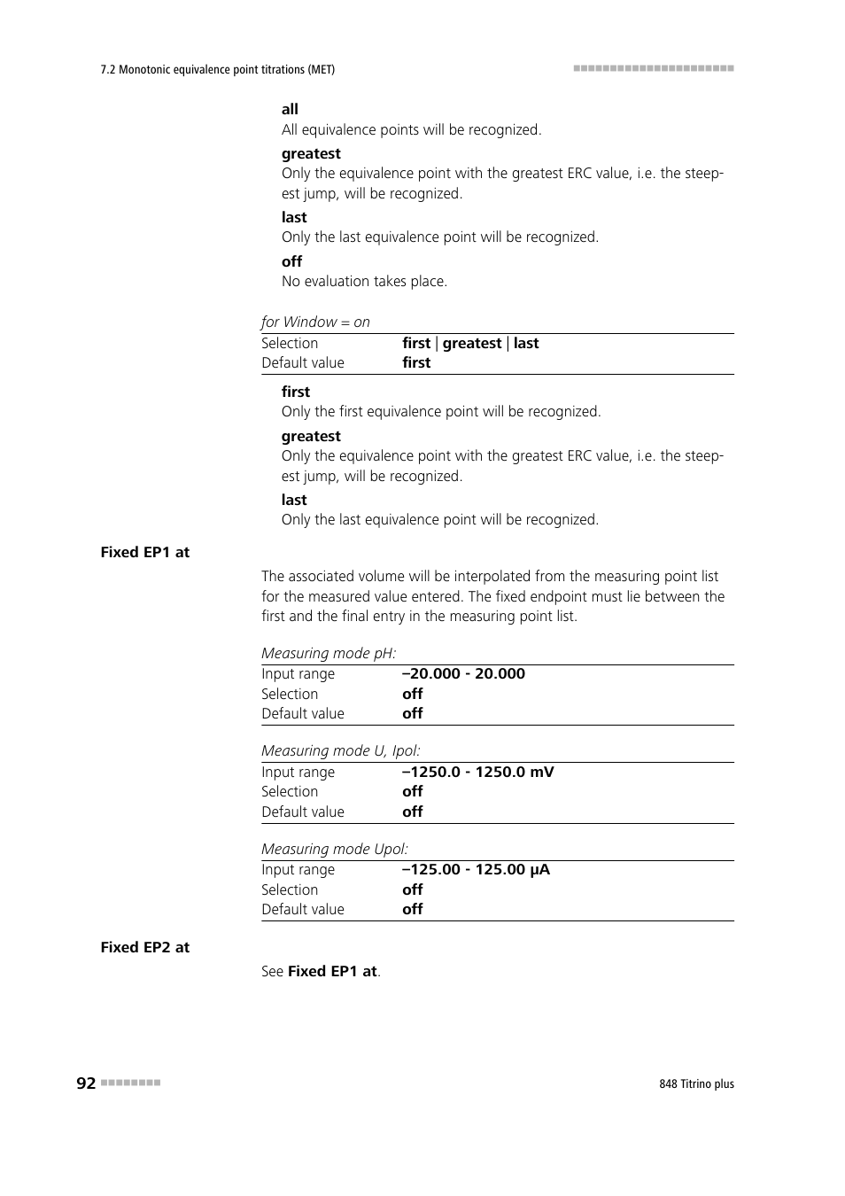 Metrohm 848 Titrino plus User Manual | Page 102 / 155