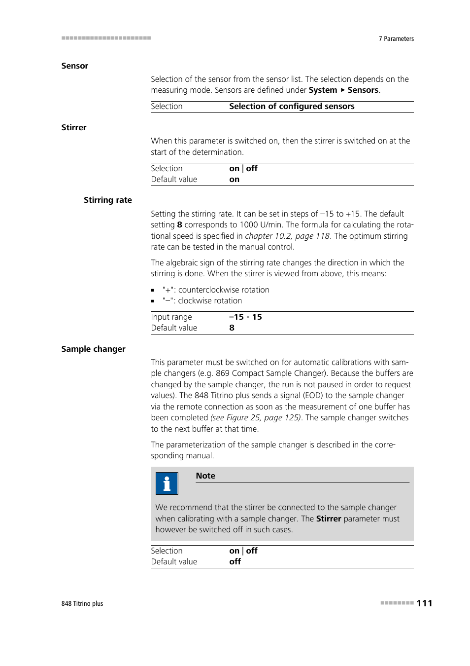Metrohm 848 Titrino plus User Manual | Page 121 / 155