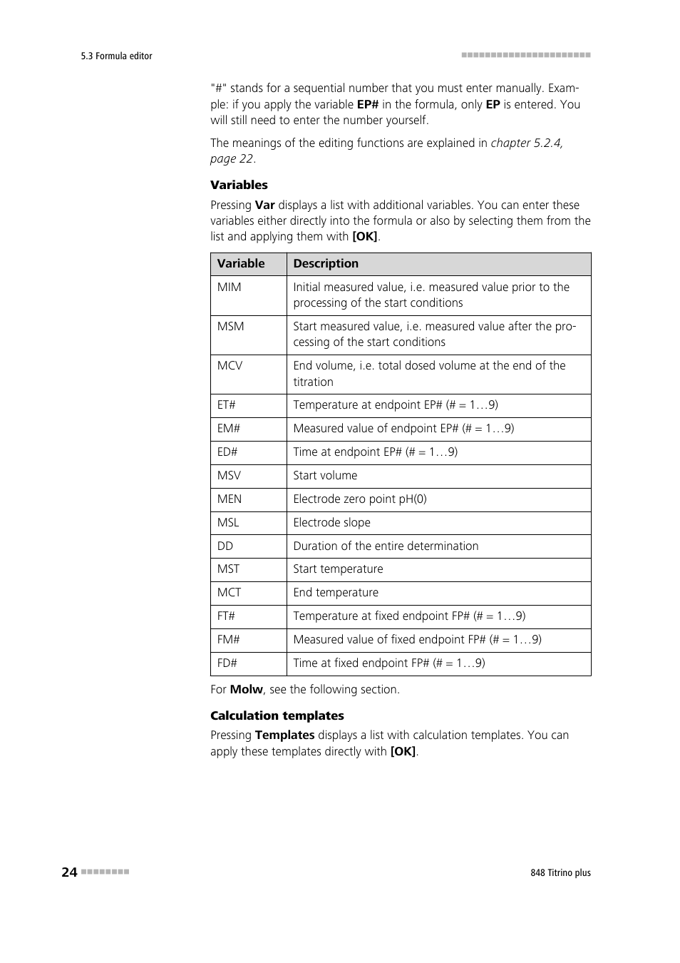 Metrohm 848 Titrino plus User Manual | Page 34 / 155