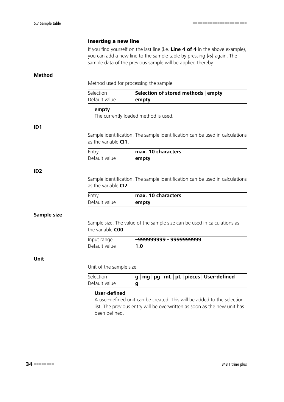 Metrohm 848 Titrino plus User Manual | Page 44 / 155