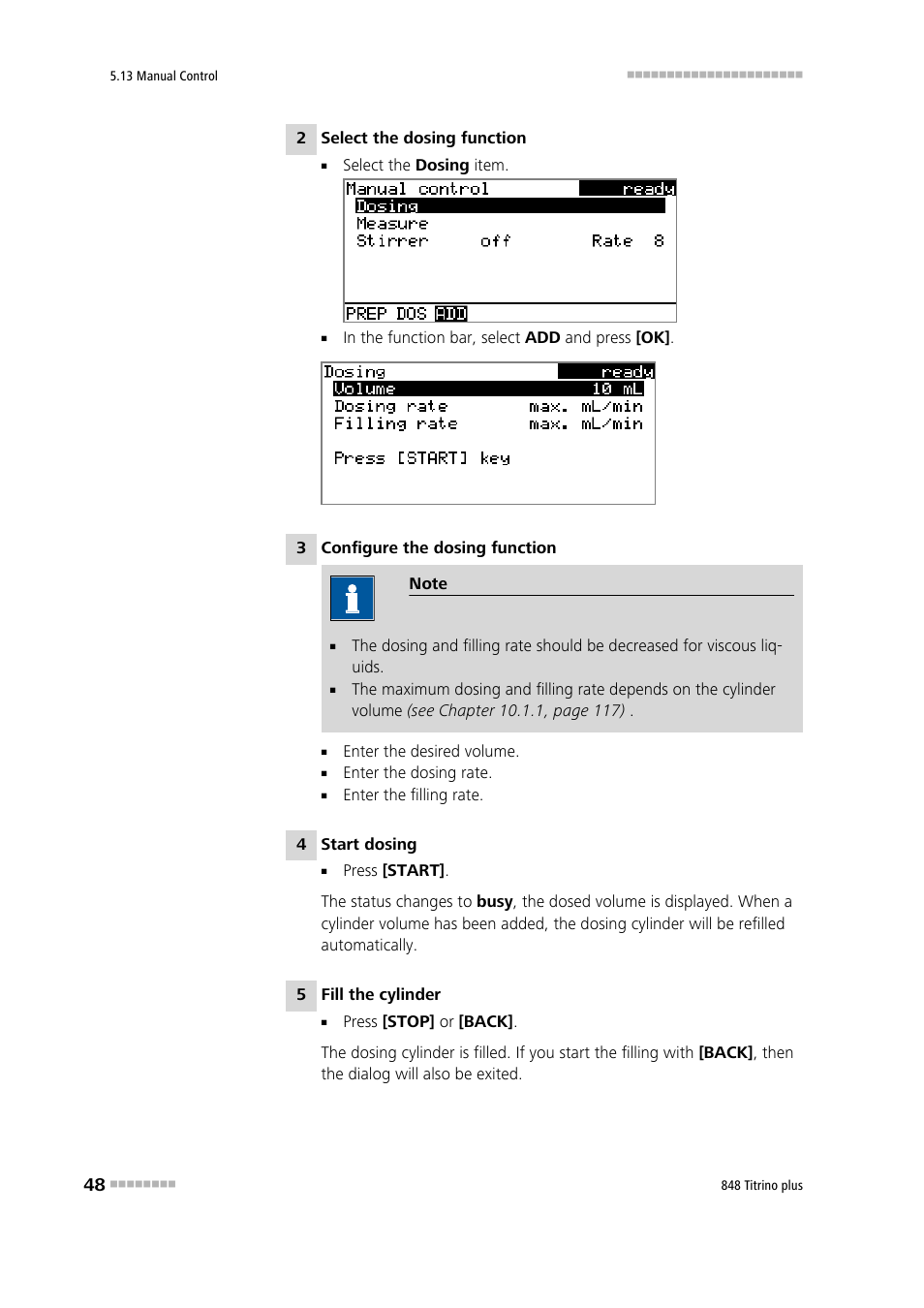 Metrohm 848 Titrino plus User Manual | Page 58 / 155
