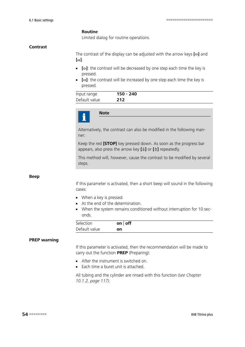 Metrohm 848 Titrino plus User Manual | Page 64 / 155