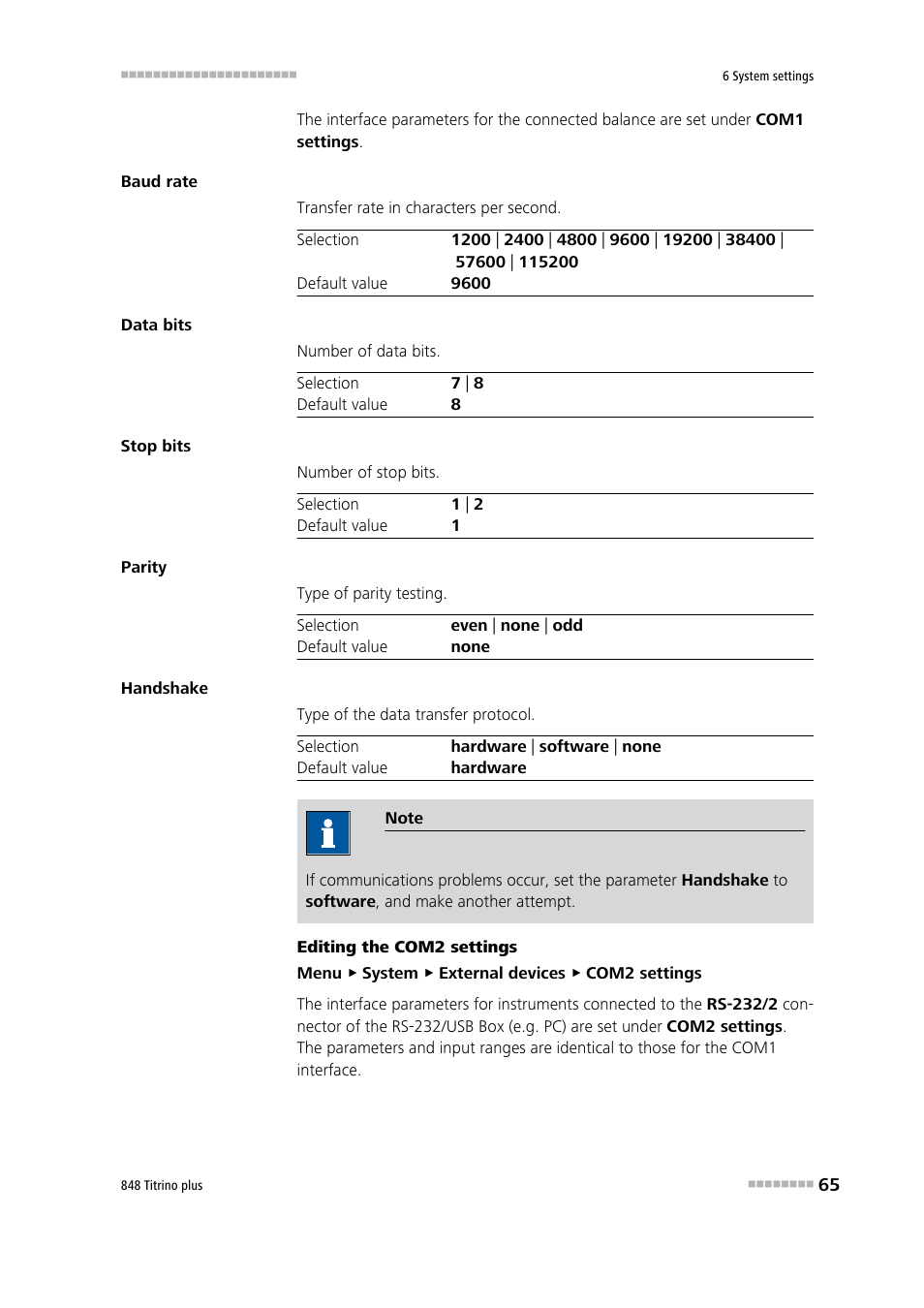 Metrohm 848 Titrino plus User Manual | Page 75 / 155