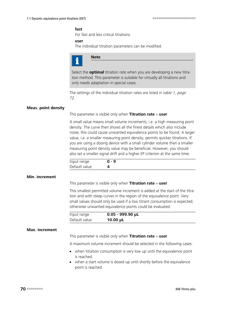 Metrohm 848 Titrino plus User Manual | Page 80 / 155