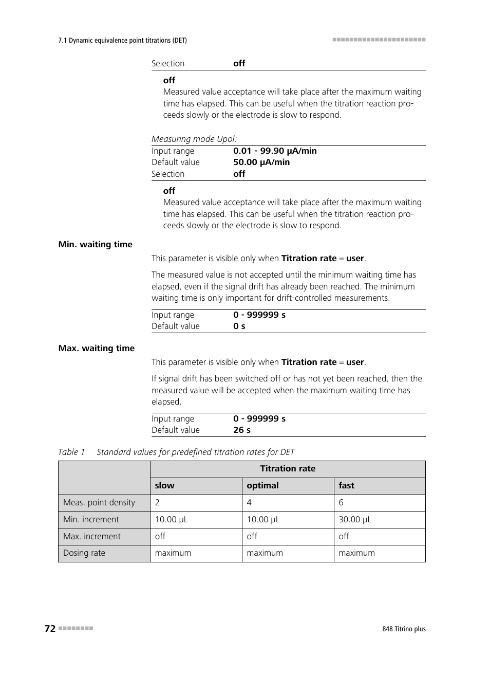 Metrohm 848 Titrino plus User Manual | Page 82 / 155