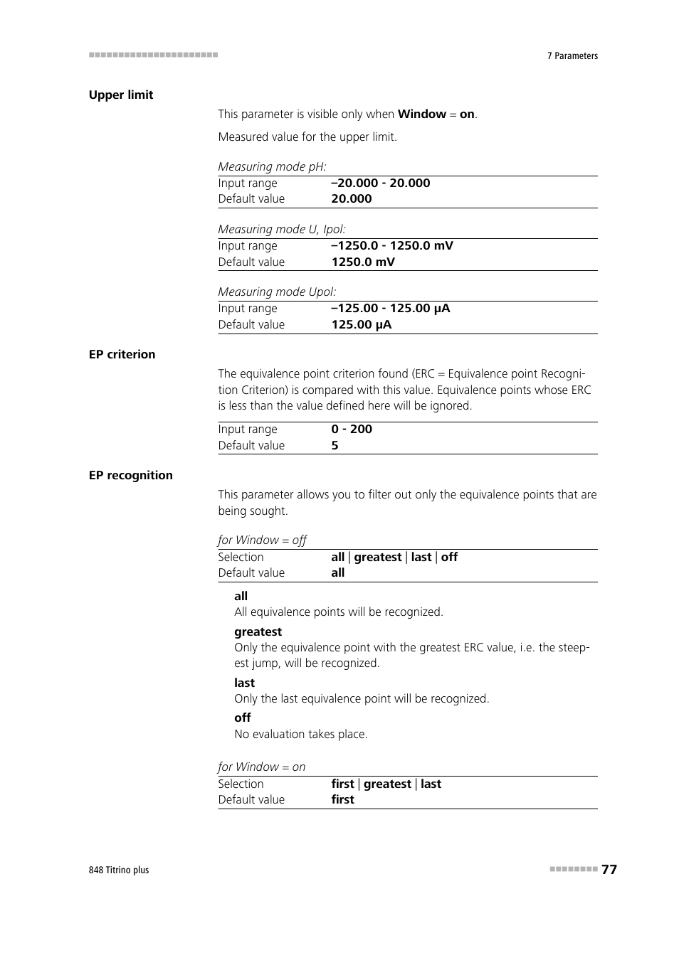 Metrohm 848 Titrino plus User Manual | Page 87 / 155