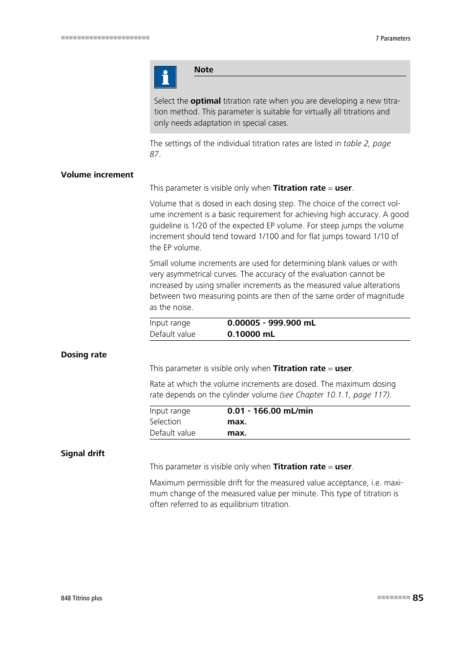 Metrohm 848 Titrino plus User Manual | Page 95 / 155