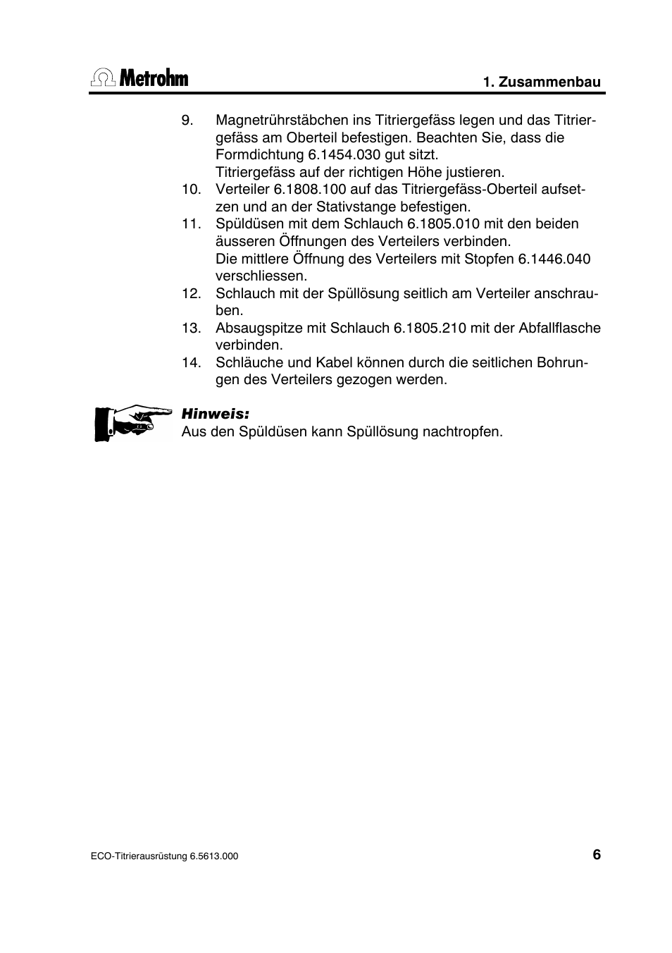 Metrohm 6.5613.000 ECO Titration Equipment User Manual | Page 11 / 31