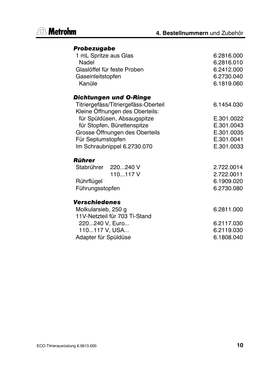 Metrohm 6.5613.000 ECO Titration Equipment User Manual | Page 15 / 31