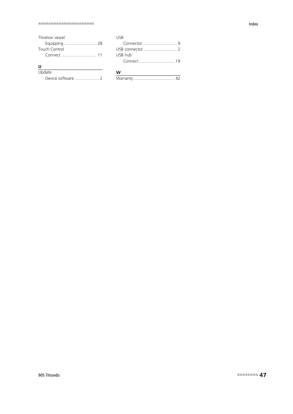 Metrohm 905 Titrando User Manual | Page 55 / 55