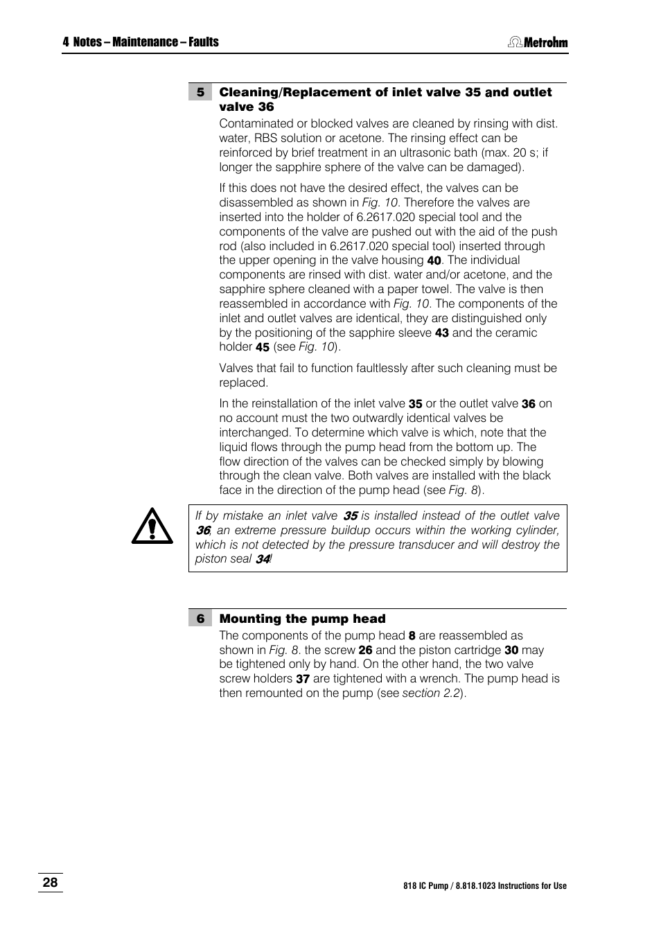 Metrohm 818 IC Pump User Manual | Page 34 / 56