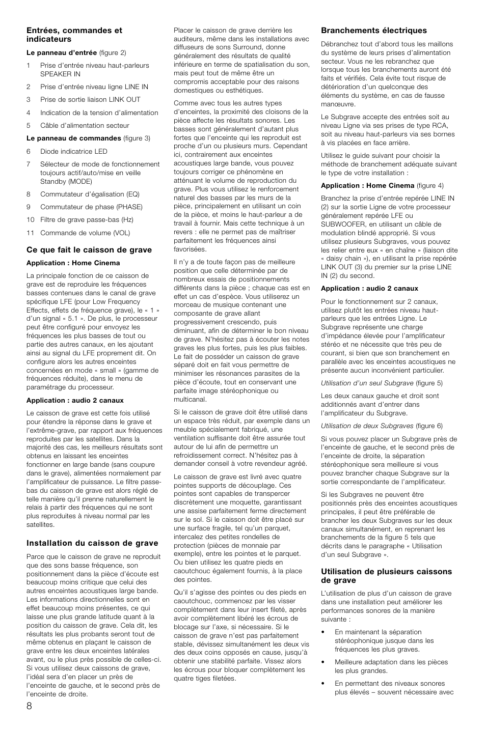 Bowers & Wilkins AS2 User Manual | Page 11 / 73