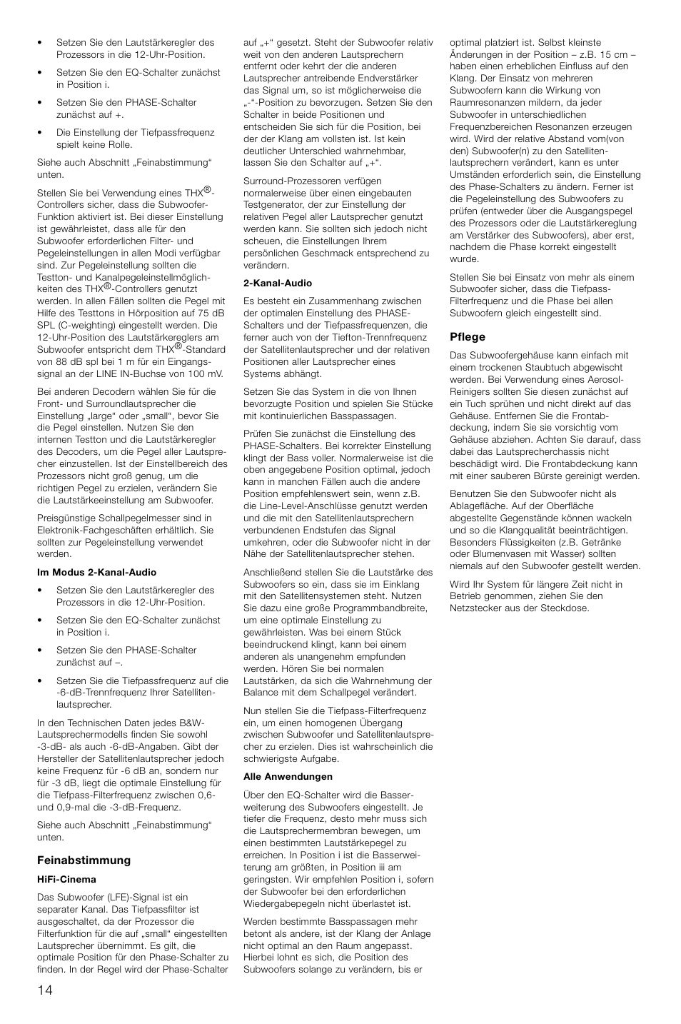 Bowers & Wilkins AS2 User Manual | Page 17 / 73