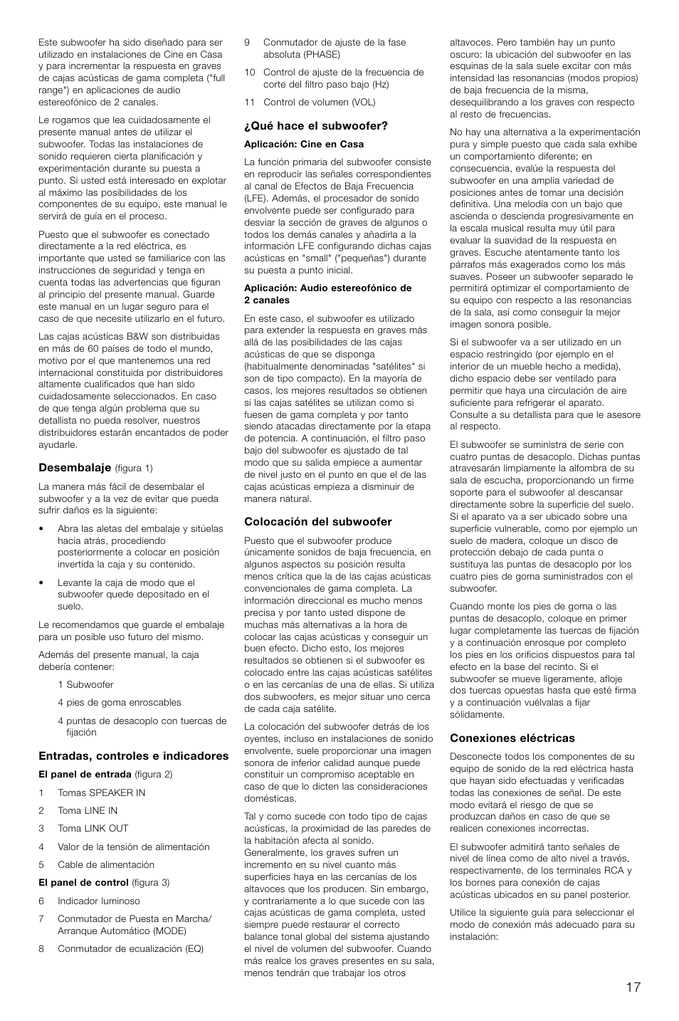 Bowers & Wilkins AS2 User Manual | Page 20 / 73