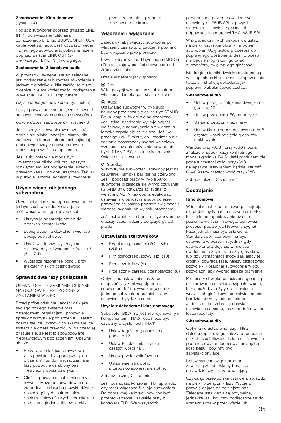 Bowers & Wilkins AS2 User Manual | Page 38 / 73