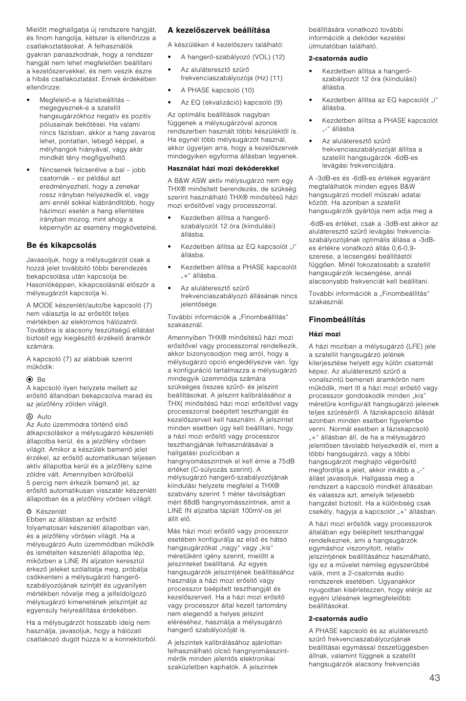 Bowers & Wilkins AS2 User Manual | Page 46 / 73