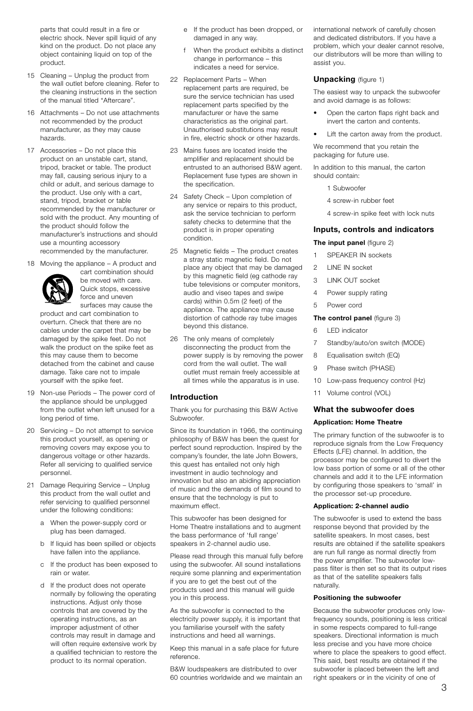 Bowers & Wilkins AS2 User Manual | Page 6 / 73