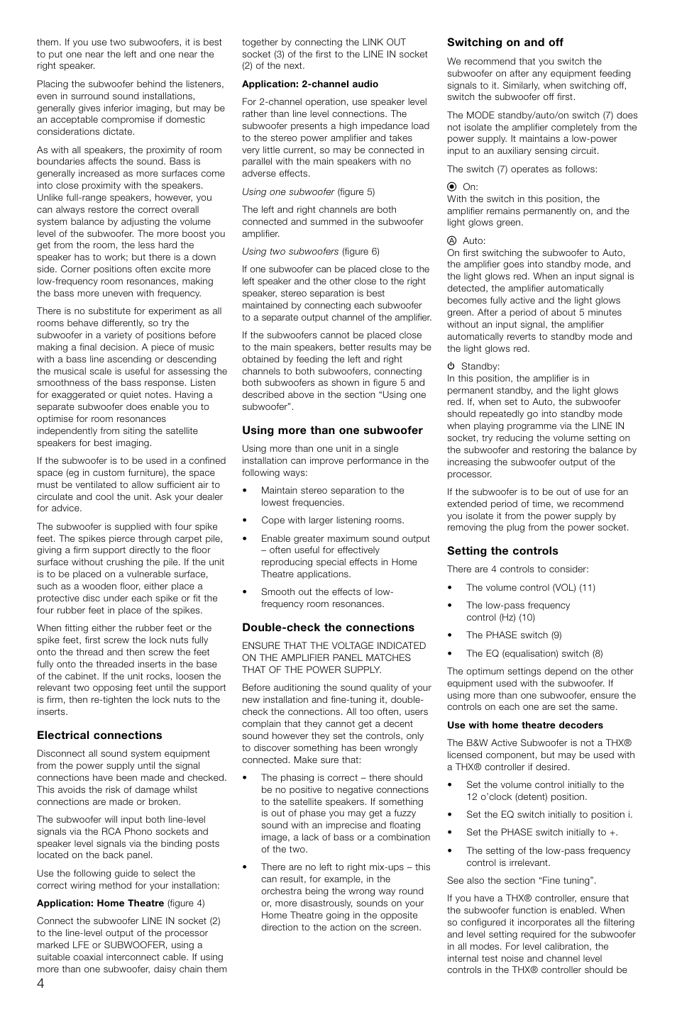 Bowers & Wilkins AS2 User Manual | Page 7 / 73