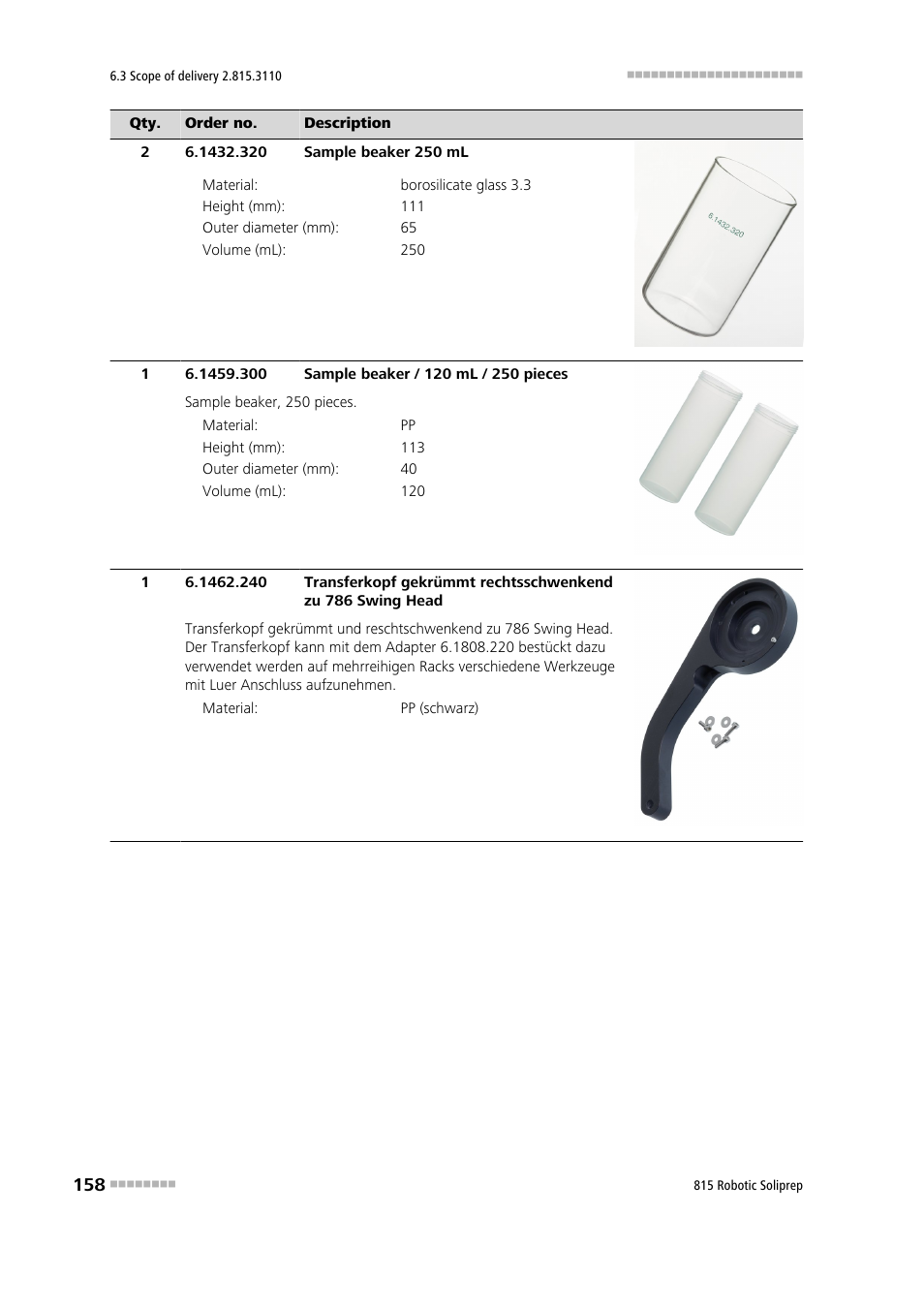 Metrohm 815 Robotic Soliprep User Manual | Page 166 / 180
