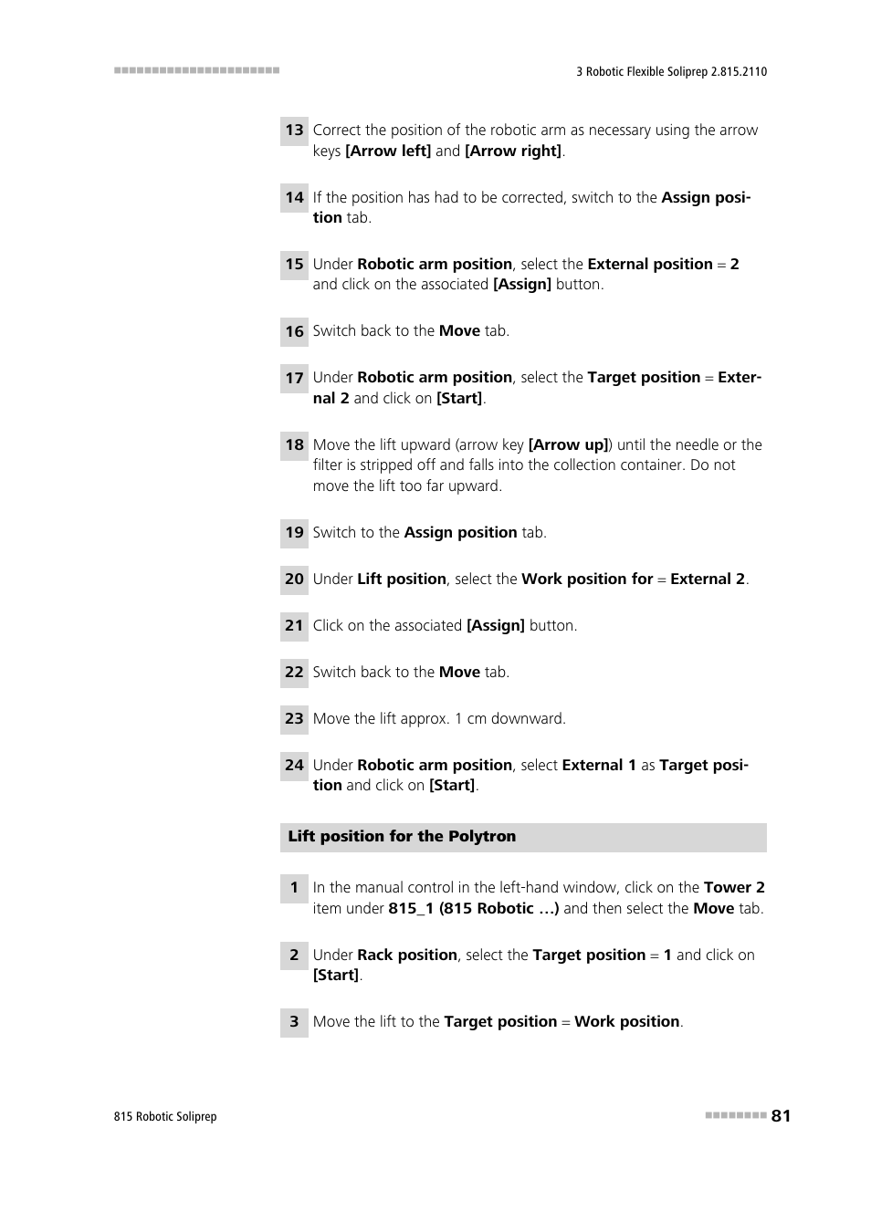 Metrohm 815 Robotic Soliprep User Manual | Page 89 / 180