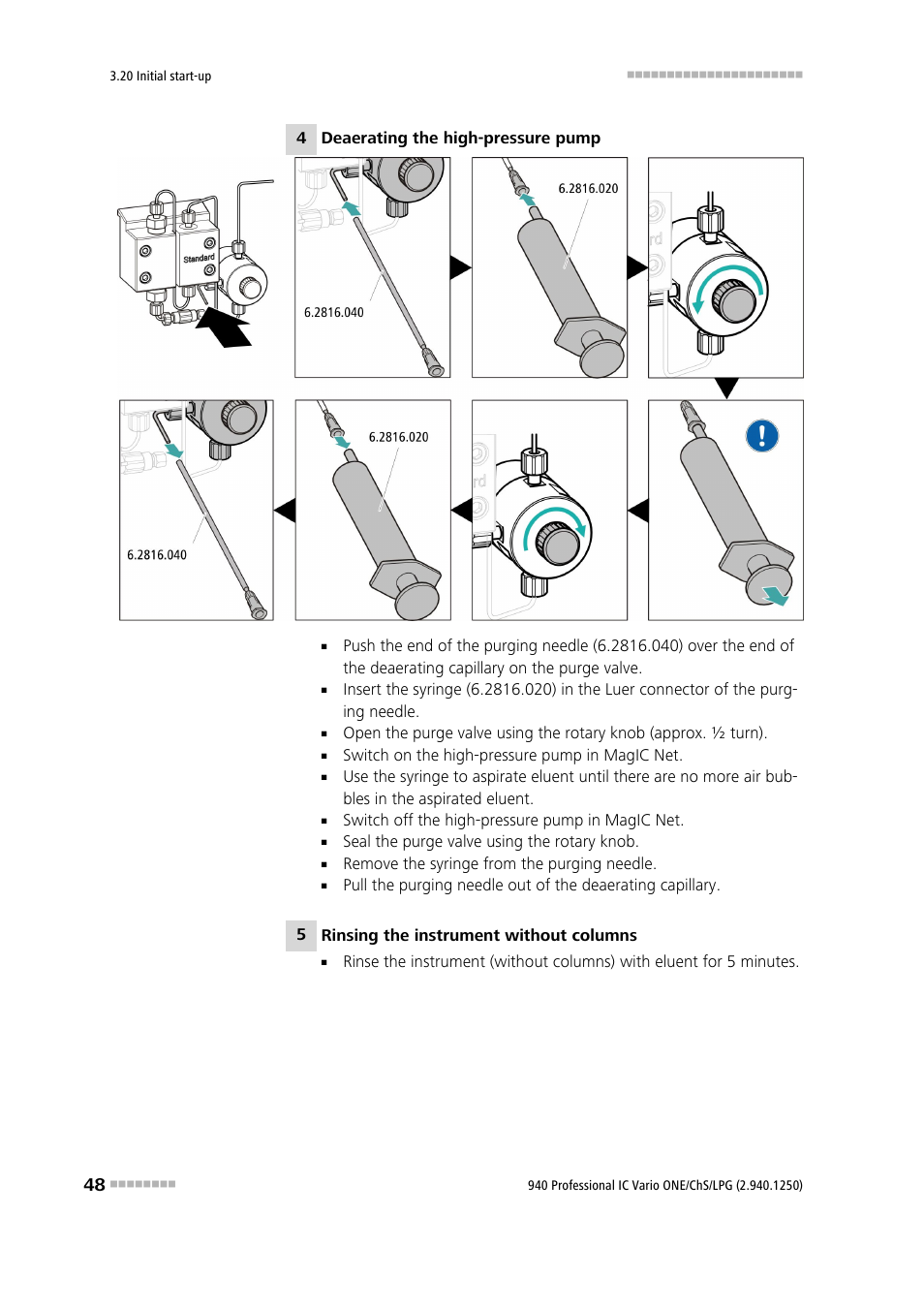 Metrohm 940 Professional IC Vario ONE/ChS/LPG User Manual | Page 56 / 115