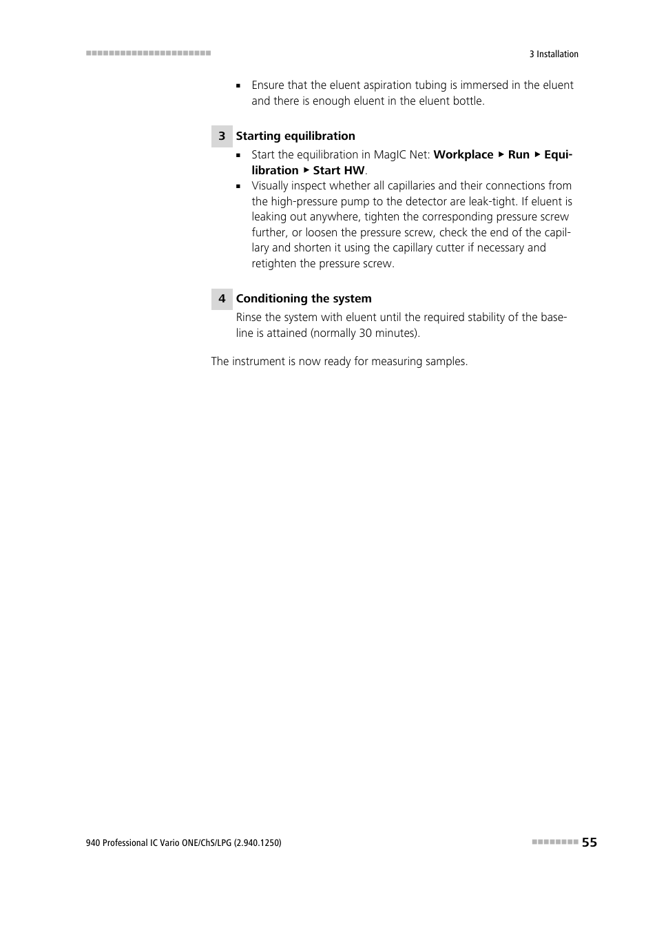 Metrohm 940 Professional IC Vario ONE/ChS/LPG User Manual | Page 63 / 115