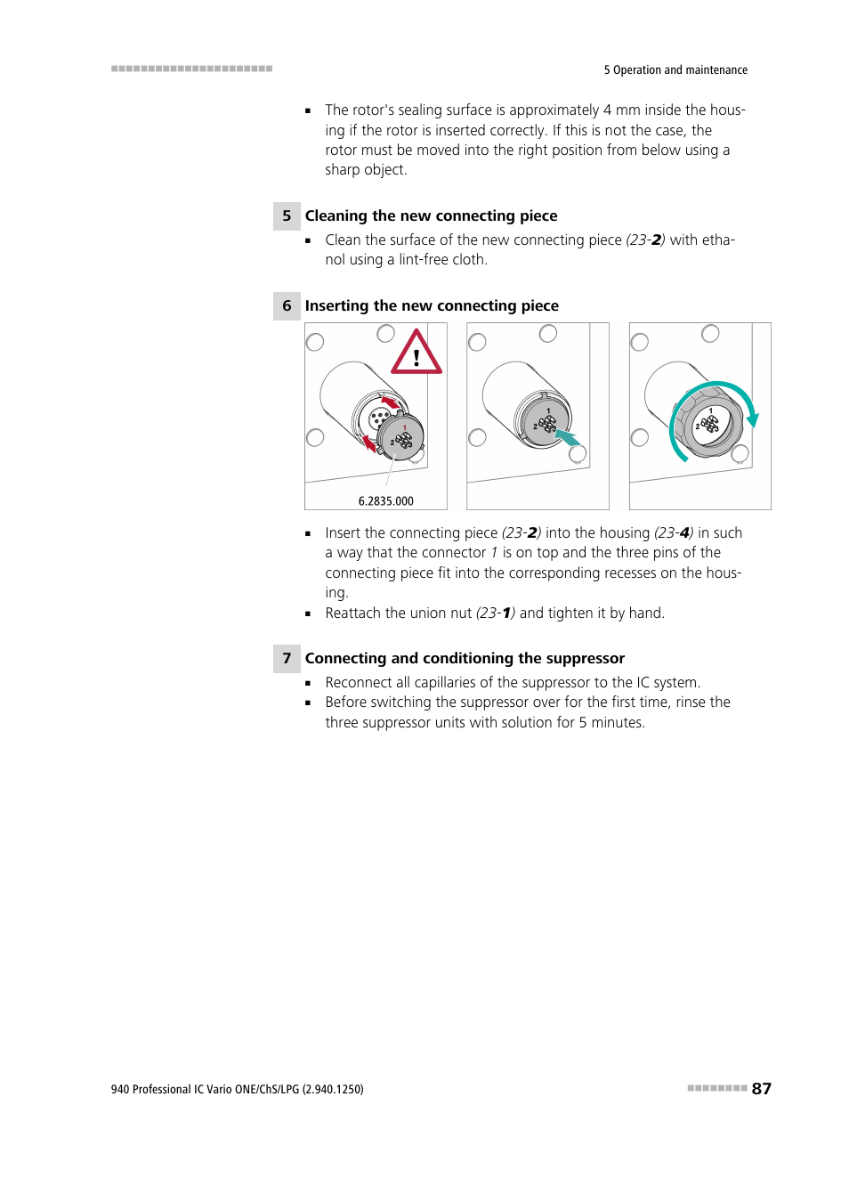 Metrohm 940 Professional IC Vario ONE/ChS/LPG User Manual | Page 95 / 115