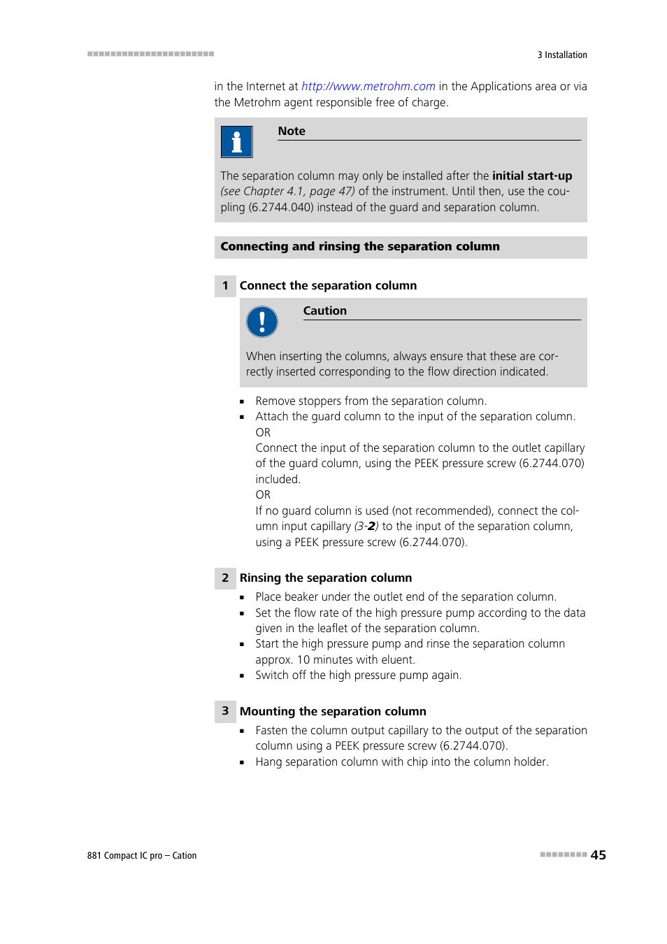 Metrohm 881 Compact IC pro – Cation User Manual | Page 53 / 101