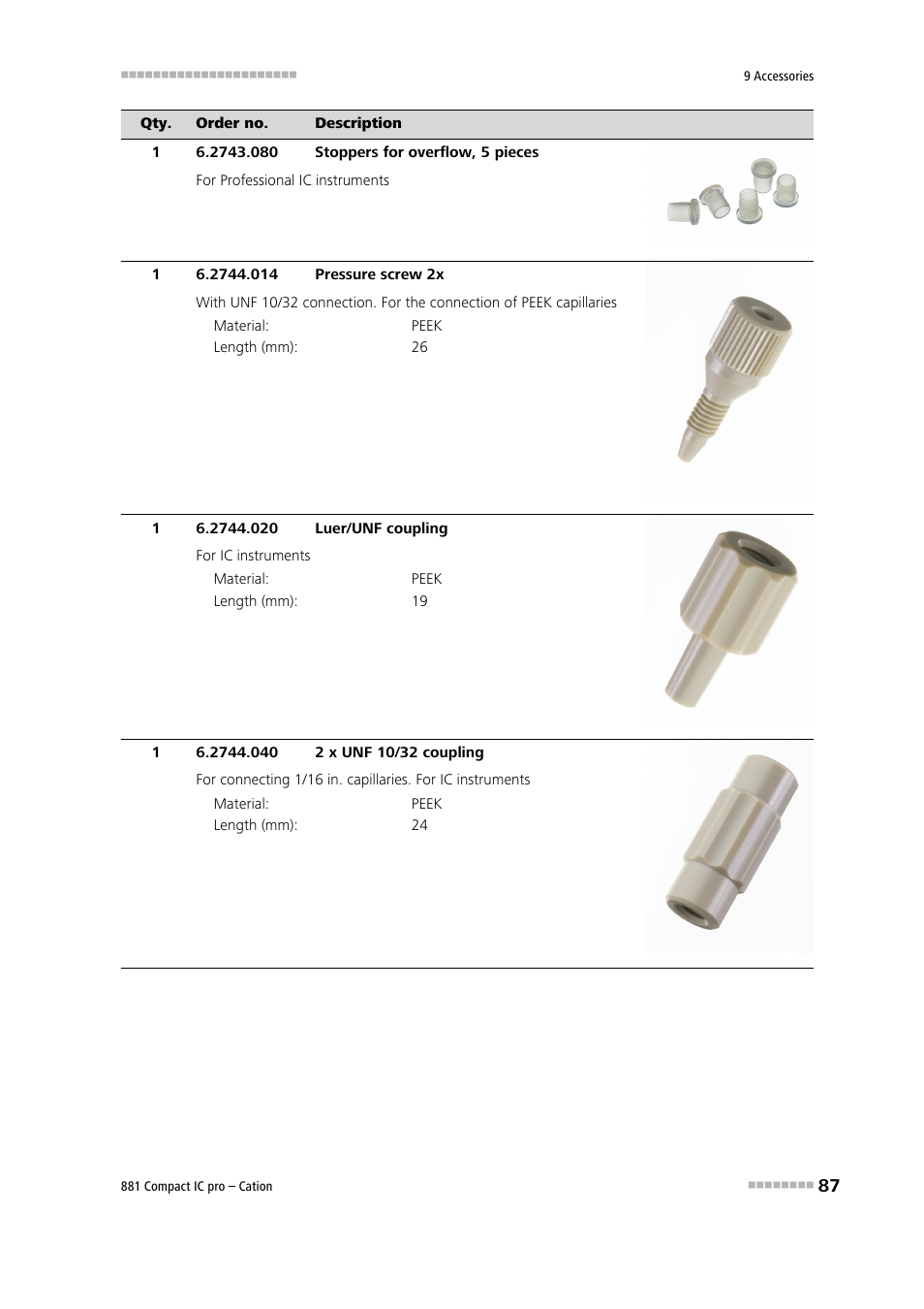 Metrohm 881 Compact IC pro – Cation User Manual | Page 95 / 101
